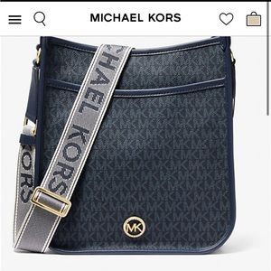 Michael Kors Luisa Large Signature Logo Messenger Bag